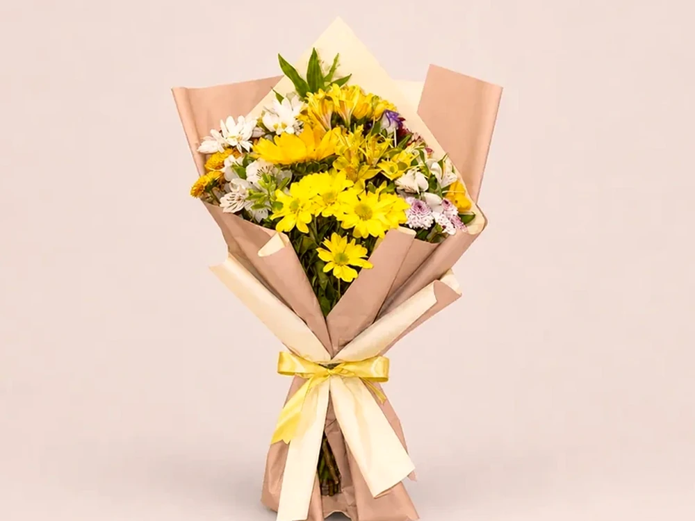 Buquê de Flores do Campo com Girassol – Alegre e Vibrante