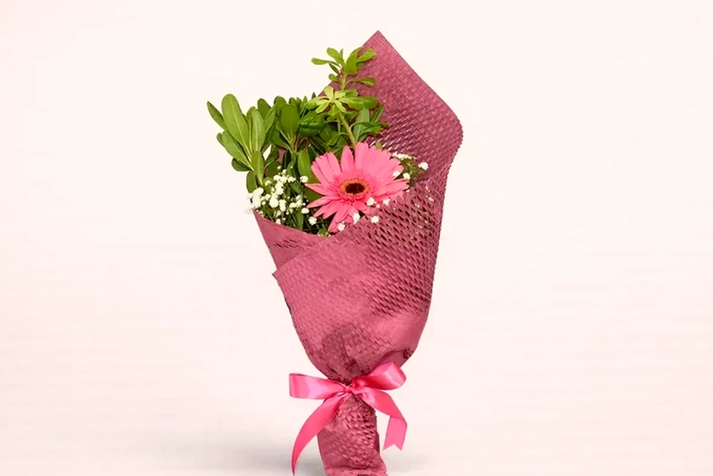 Mini Buquê com Gérbera Rosa