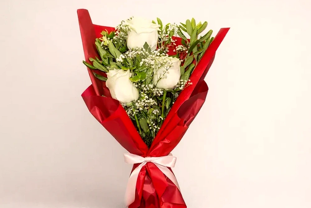 Buquês de Rosas colombianas Branca